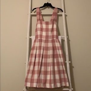Gal Meets Glam Pink and white Gingham Dress size14